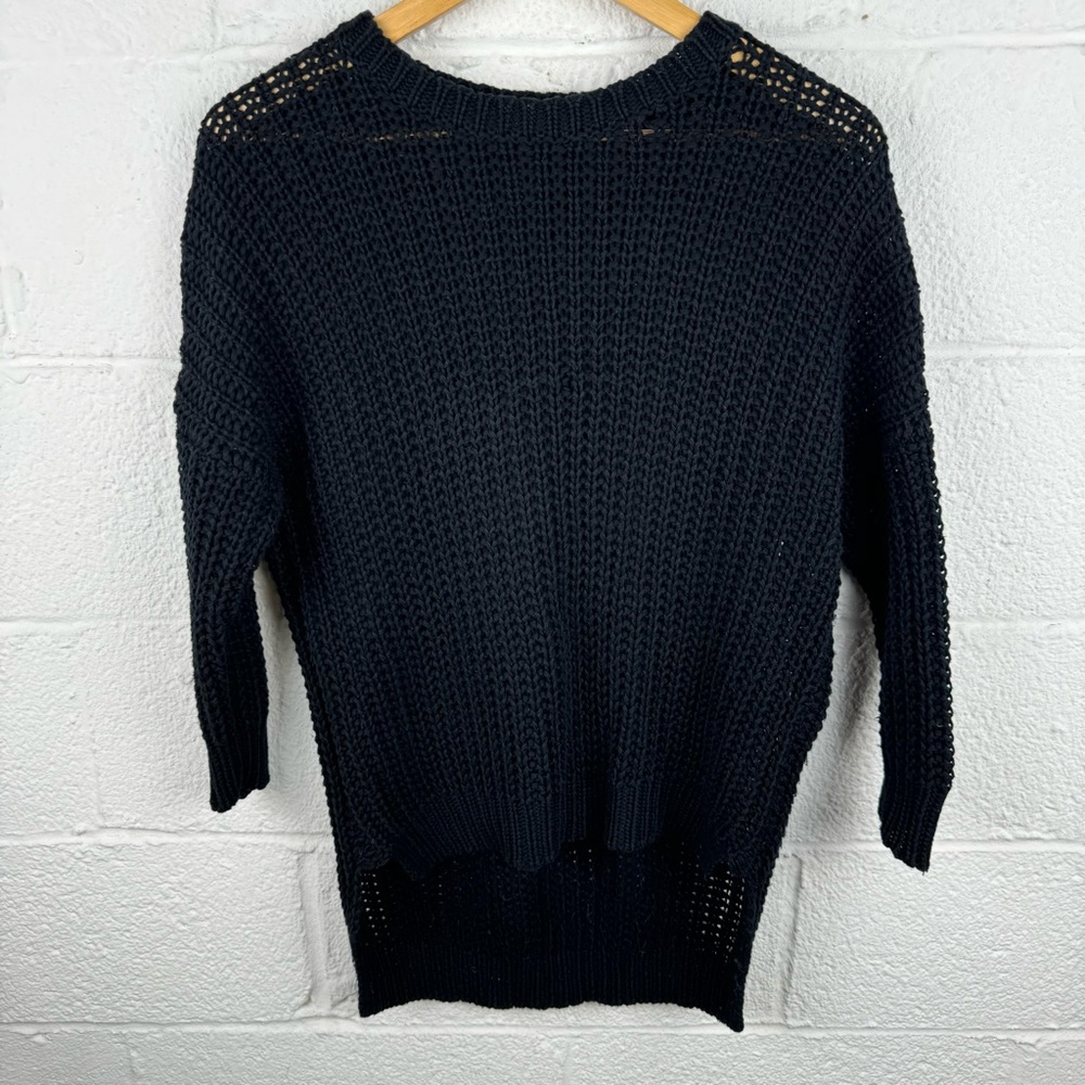 Organic by John Patrick Black Knit Sweater (Size 1)